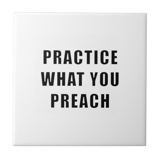 自分の説教を実践する タイル (正面)