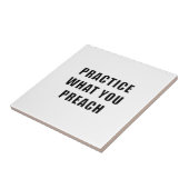 自分の説教を実践する タイル (側面)