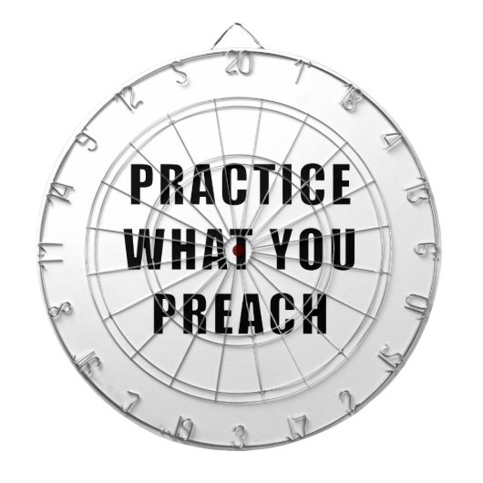 自分の説教を実践する ダーツボード (正面)