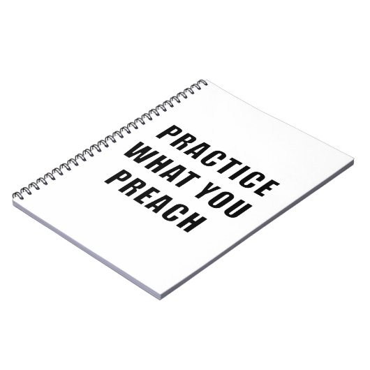 自分の説教を実践する ノートブック (左側)