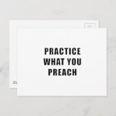 自分の説教を実践する ポストカード (正面/裏面)