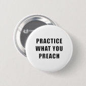 自分の説教を実践する 缶バッジ (正面&裏面)