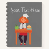 自分の調理師書を作る ノートブック (正面)