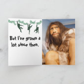 自分の謝罪で猿おもしろいを作ったカスタマイズ カード (内部)