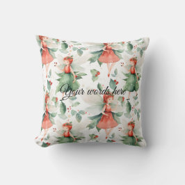 自分の赤い休日の妖精を作成する クッション