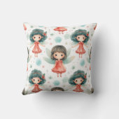 自分の赤い休日の妖精を作成する クッション (裏面)