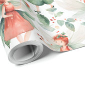 自分の赤い休日の妖精を作成する ラッピングペーパー (ロールコーナー)