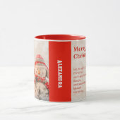 自分の赤い家族のクリスマスを作成する マグカップ (中央)