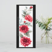 自分の赤い菊の色彩の鮮やかしおりを作成する (スタンド正面)