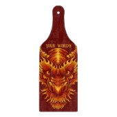 自分の赤い龍の頭を作る カッティングボード (正面)