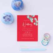 自分の赤ユーカリのチラシ結婚を作成 チラシ (シングル)