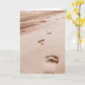 自分の足跡ガイド – 聖なる書物、 経典グリーティングカード カード (黄色い花)