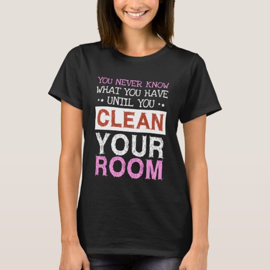 自分の身を清めるまでは自分の持っている物を知らない Tシャツ (正面)