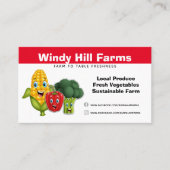 自分の農産物野菜畑を作る 名刺 (正面)