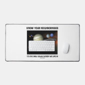 自分の近所を知るしかないシステム太陽のだ デスクマット (キーボード&マウス)