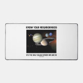 自分の近所を知るしかないシステム太陽のだ デスクマット (正面)