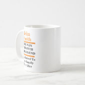 自分の退職金パーソナライズされたの作成 コーヒーマグカップ (正面左)