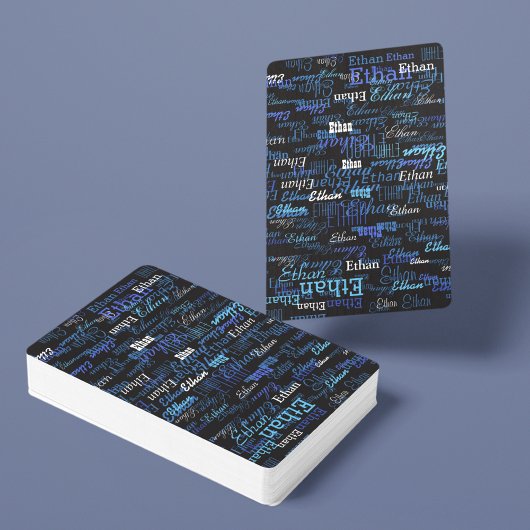 自分の遊名前を付けてカードゲームを作成する トランプ