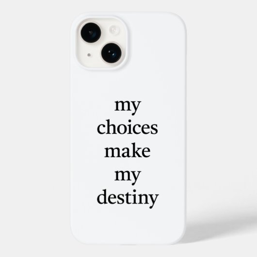 自分の運命のiPhoneケース Case-Mate iPhoneケース (裏面)