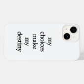 自分の運命のiPhoneケース Case-Mate iPhoneケース (裏面 (横))