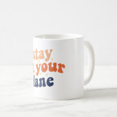 自分の道にとどまる コーヒーマグカップ (正面右)