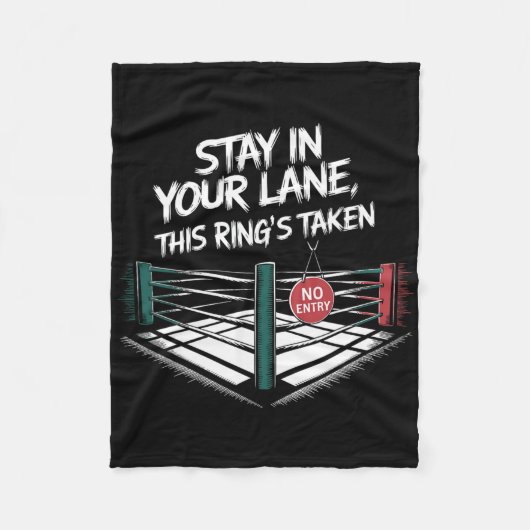 自分の道にとどまる フリースブランケット (正面)