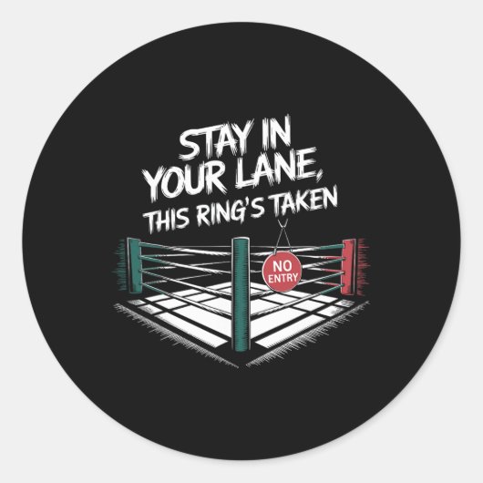 自分の道にとどまる ラウンドシール (正面)