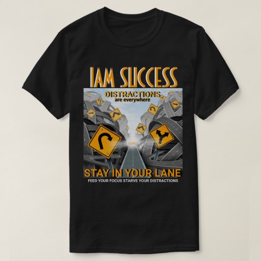自分の道にとどまる Tシャツ (デザイン正面)