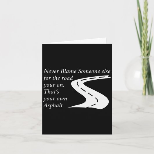 自分の道を他人のせいにしないで カード (正面)