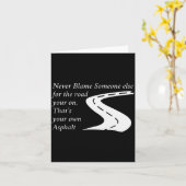 自分の道を他人のせいにしないで カード (黄色い花)