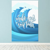 自分の道を作る |やる気を起こさせる引用文 キャンバスプリント (インサイチュ (ウッドフロア))