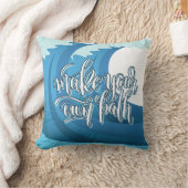 自分の道を作る |やる気を起こさせる引用文 クッション (ブランケット)