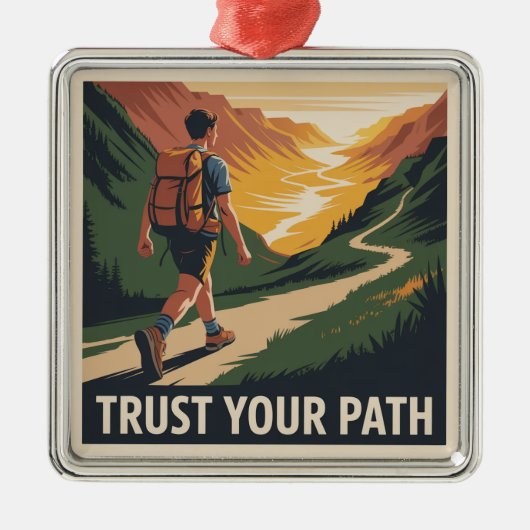 自分の道を信じて メタルオーナメント (正面)