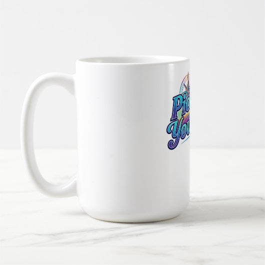 自分の道を切り拓け Tシャツ コーヒーマグカップ (左)