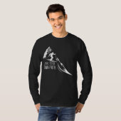 自分の道を切り開く男性用長袖Tシャツ Tシャツ (正面フル)