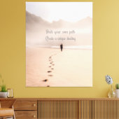 自分の道を歩いて運命を築ユニークく キャンバスプリント (インサイチュ (リビング))