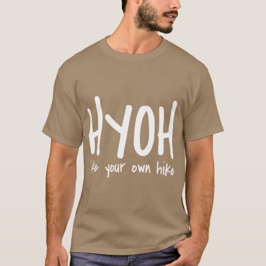 自分の道を歩こう HYOH hike your own hike ヴィンテージ Tシャツ (正面)