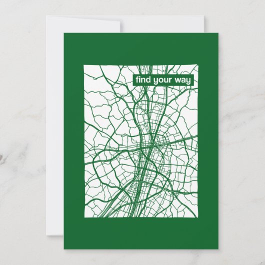  自分の道を見つける  招待状 (正面)