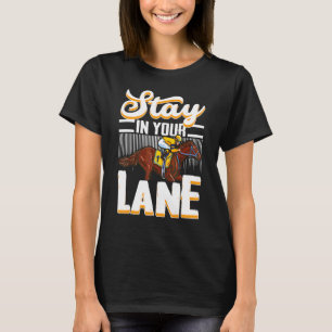 自分の道を走れ 馬術 レース ライダー Tシャツ