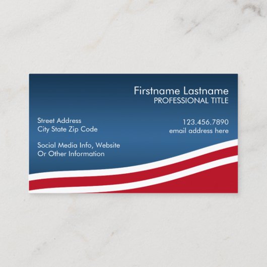 自分の選択デザインの作成 名刺 (裏面)