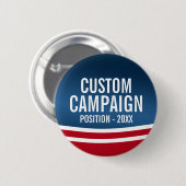 自分の選挙デザインの作成 – モダンデザイン 缶バッジ (正面&裏面)