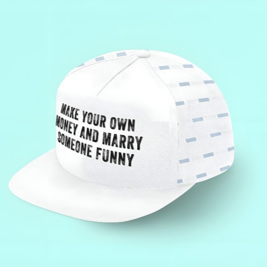 自分の金を稼いで人と結婚するおもしろい キャップ