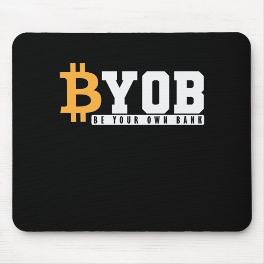自分の銀行Bitcoin財布 マウスパッド (正面)