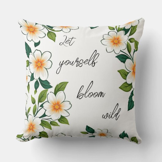 自分の開花を荒らす クッション (正面)