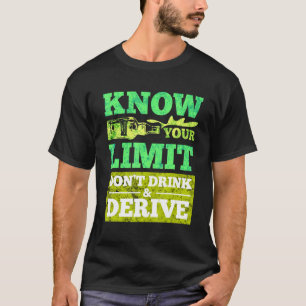自分の限界を知って飲み物を取り出さない Tシャツ