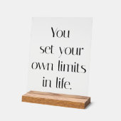 自分の限界アクリルのサイン アクリルサイン (傾斜)