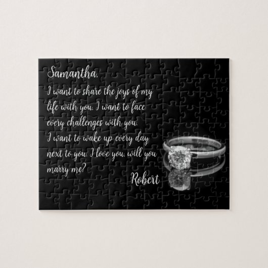 [自分の隠しメッセージと結婚]パズル ジグソーパズル (横)
