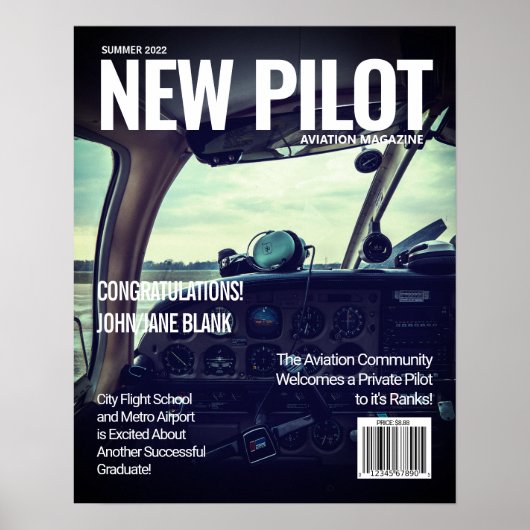 自分の雑誌のカバーポスターにする ポスター (正面)