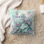 自分の雪のクリスマスホリーを作成する クッション (ブランケット)