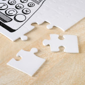 自分の音楽にダンスEnglish Bull Terrier ジグソーパズル (側面)